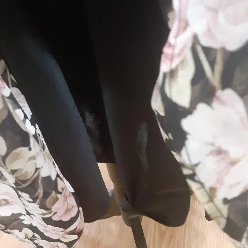 Altar'D State Size Large Chaya Floral Ruffle Spaghetti Strap Smocked Midi Dress - Picture 9 of 16